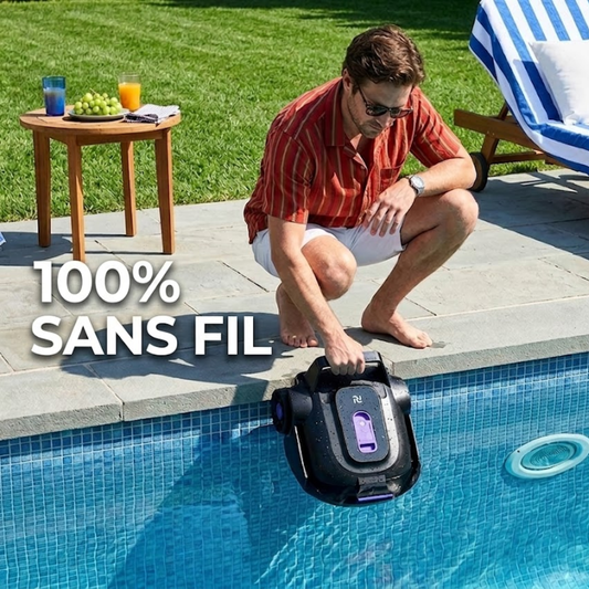 Robot per Piscina Senza Filo Doppio Motore
